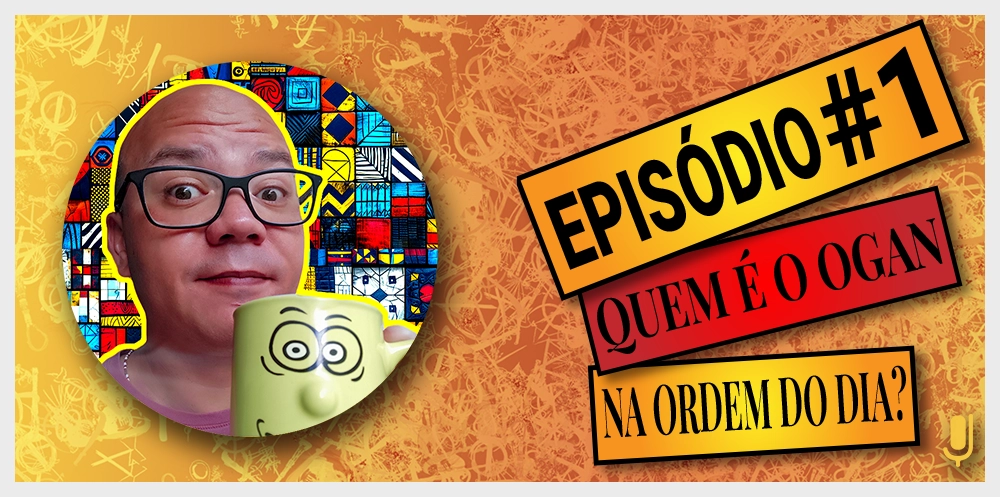 Ogan Leandro apresentando o primeiro episódio da primeira temporada do Podcast Jẹ ki a lọ